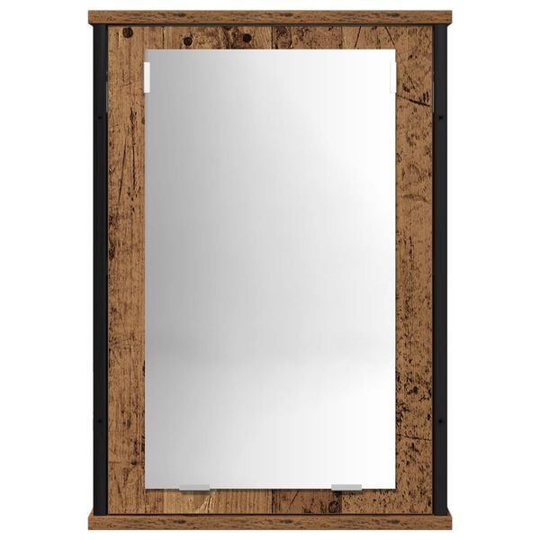 vidaXL F&uuml;rdőszoba b&uacute;tor szett polcokkal t&aacute;rol&oacute;val 2 pcs Barna Faanyag