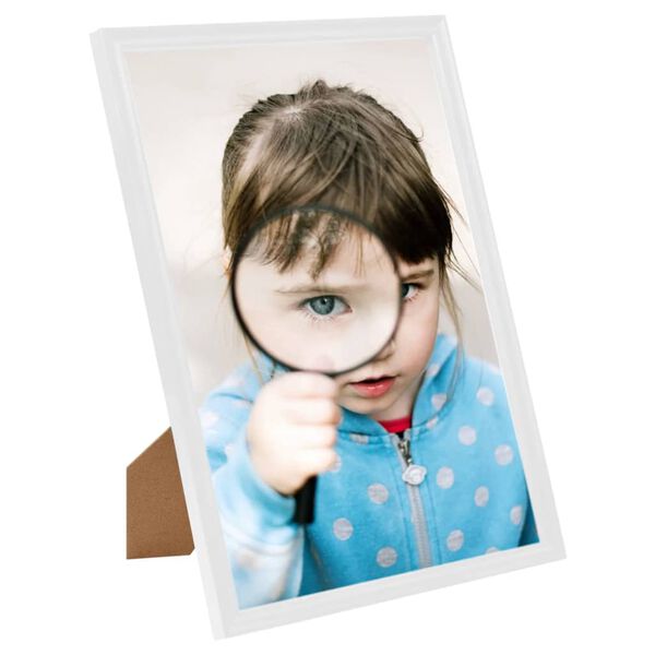 vidaXL 3 db feh&eacute;r MDF asztali f&eacute;nyk&eacute;pkeret 15 x 21 cm