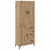 vidaXL Magasfi&uacute; Artisan t&ouml;lgy 69,5 x 34 x 180 cm Szerelt Fa