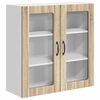 vidaXL Fali &uuml;veges szekr&eacute;ny LUCCA Sonoma T&ouml;lgy 80 x 31 x 80 cm