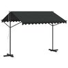 vidaXL antracitsz&uuml;rke szabadon &aacute;ll&oacute; napellenző 300 x 300 cm