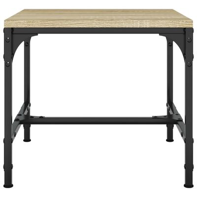 vidaXL 2 db sonoma tölgy színű szerelt fa kisasztal 40x40x35 cm