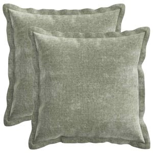 vidaXL P&aacute;rna huzat 2 db HOUTEN Z&ouml;ld 30 x 30 cm Chenille Sz&ouml;vet
