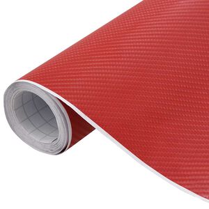 vidaXL 2 darab 4D-s piros aut&oacute;f&oacute;lia 100 x 150 cm
