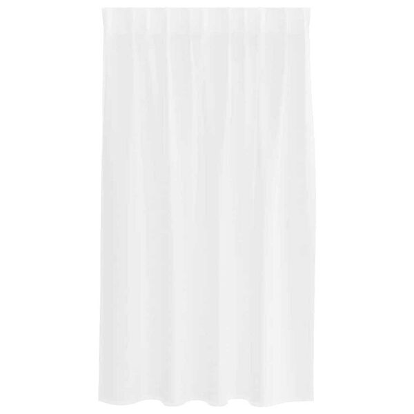 vidaXL Voile Függöny függönyökkel 2 pcs Fehér 140 x 140 cm Poliészter