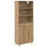vidaXL Magasfi&uacute; Artisan t&ouml;lgy 69,5 x 34 x 180 cm Szerelt Fa