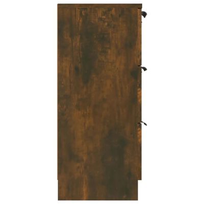 vidaXL füstös tölgyszínű szerelt fa tálalószekrény 60 x 30 x 70 cm