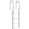 vidaXL 4 l&eacute;pcsős st&eacute;g l&eacute;tra Ez&uuml;st 45 &times;11,5 &times;162 cm Alum&iacute;nium