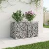 vidaXL Gabion emelt &aacute;gy Ez&uuml;st 100 x 50 x 60 cm Horganyzott ac&eacute;l