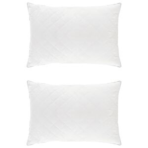 vidaXL P&aacute;rna FULDA 2 db 70 x 90 cm 100% L&uacute;d pehely &eacute;s toll Feh&eacute;r