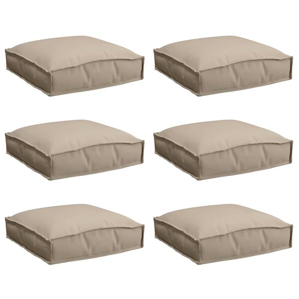 vidaXL P&aacute;rna 6 pcs T&oacute;psz&iacute;nű 40 x 40 x 8 cm Oxford Sz&ouml;vet