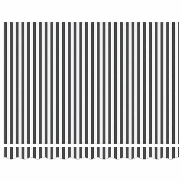 vidaXL Beh&uacute;zhat&oacute; napellenző Antracit &eacute;s Feh&eacute;r 300 x 250 cm