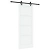 vidaXL Cs&uacute;sz&oacute; ajt&oacute; ORKDAL 78 x 202 cm Szerelt Fa Feh&eacute;r &eacute;s Fekete