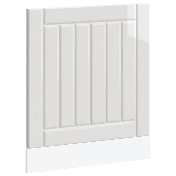 vidaXL mosogatógép panel Lucca magasfényű fehér színű műfa