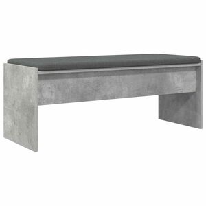 vidaXL Előt&eacute;r pad p&aacute;rn&aacute;val Beton Sz&uuml;rke 103 x 38 x 40 cm