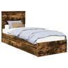 vidaXL T&aacute;rol&oacute;s &Aacute;gy fi&oacute;kkal F&uuml;st&ouml;lt t&ouml;lgy 75 x 190 cm Szerelt Fa