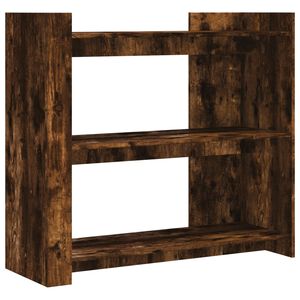 vidaXL f&uuml;st&ouml;s t&ouml;lgy sz&iacute;nű szerelt fa t&aacute;lal&oacute;asztal 100x35x90 cm