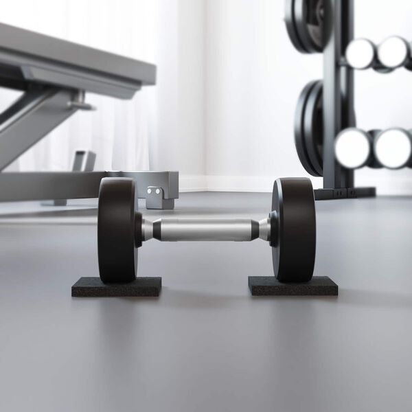 vidaXL Gumi granul&aacute;tum teraszpad Fekete 9 x 9 x 1 cm Gumi