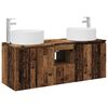 vidaXL F&uuml;rdőszobai Szekr&eacute;ny Szett 3 db Antik Fa 49,5 x 44,5 x 65,5 cm