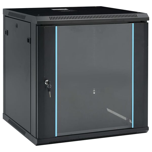 vidaXL 12U fali h&aacute;l&oacute;zati szekr&eacute;ny 19" IP20 600 x 600 x 640 mm