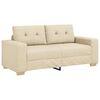 vidaXL krém szövet loveseat kanapé 140 cm