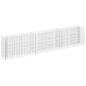 vidaXL horganyzott ac&eacute;l gabion magas&aacute;gy&aacute;s 270 x 30 x 60 cm