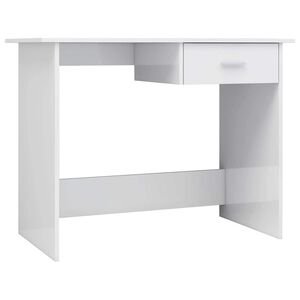 vidaXL magasf&eacute;nyű feh&eacute;r szerelt fa &iacute;r&oacute;asztal 100 x 50 x 76 cm
