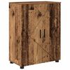 vidaXL F&uuml;rdőszoba Sz&eacute;k&eacute;ny &Ouml;reg fa 60 x 35 x 80 cm Faanyag & F&eacute;m
