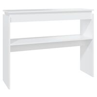 vidaXL fehér forgácslap tálalóasztal 102 x 30 x 80 cm