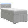 vidaXL Boxspring &aacute;gy matraccal Vil&aacute;gossz&uuml;rke 90 x 200 cm Sz&ouml;vet