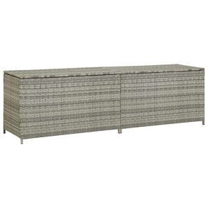 vidaXL sz&uuml;rke polyrattan kerti t&aacute;rol&oacute;l&aacute;da 200 x 50 x 60 cm