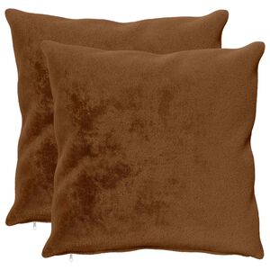 vidaXL Takar&oacute; P&aacute;rna 2 db HEERLEN Vil&aacute;gos Barna 55 x 55 cm Flanell