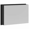 vidaXL Zuhany Niche Fekete 45 x 30 x 9,5 cm Rozsdamentes ac&eacute;l
