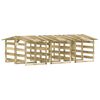 vidaXL 6 db impregn&aacute;lt fenyőfa pergola tetővel 100 x 90 x 100 cm