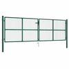 vidaXL zöld acél hálós kerti kapu 400 x 125 cm