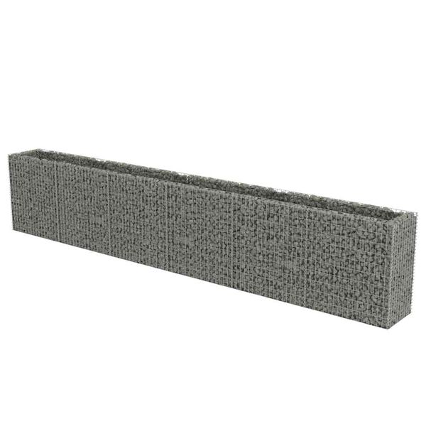 vidaXL horganyzott acél gabion magaságyás 540 x 50 x 100 cm