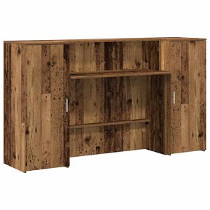 vidaXL recepci&oacute;s pult antik fa 180x50x103,5 cm szerelt fa