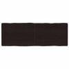 vidaXL s&ouml;t&eacute;tbarna kezelt t&ouml;m&ouml;r asztallap 140x50x(2-6) cm