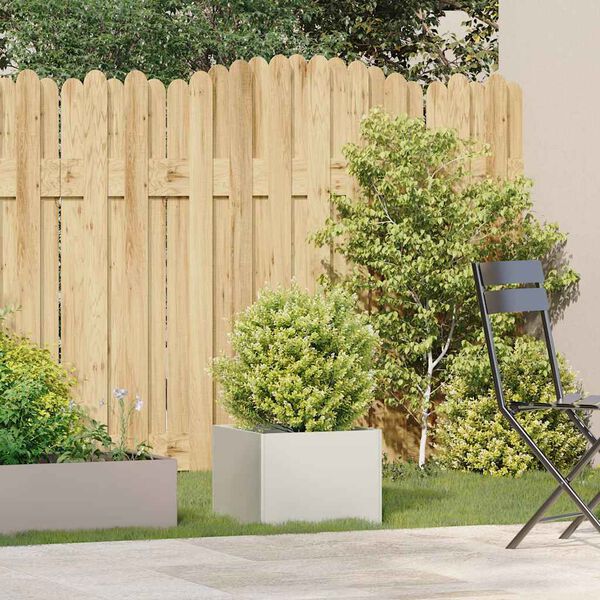 vidaXL fehér acél növénytartó 40x40x30 cm