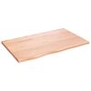 vidaXL vil&aacute;gosbarna kezelt t&ouml;m&ouml;r t&ouml;lgyfa asztallap 80x50x2 cm