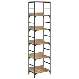 vidaXL K&ouml;nyvespolc 5 szintes 50 x 33 x 188,5 cm Szerelt Fa