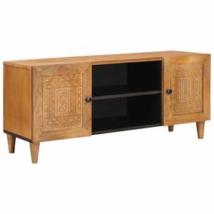 vidaXL TV egys&eacute;gek Vil&aacute;gos Barna 105 x 33 x 46 cm T&ouml;m&ouml;r Mang&oacute;f&aacute;t