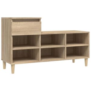 vidaXL sonoma t&ouml;lgy sz&iacute;nű szerelt fa cipőszekr&eacute;ny 102x36x60 cm