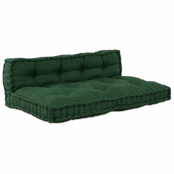 vidaXL Pallet Sofa P&aacute;rna Z&ouml;ld sz&ouml;vet