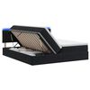 vidaXL LED t&aacute;rol&oacute;s &aacute;gy matraccal Fekete 200 x 200 cm B&aacute;rsony