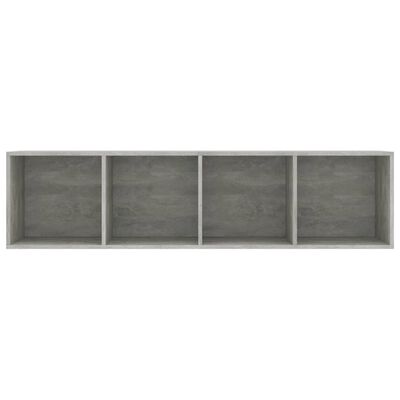 vidaXL betonszürke könyv-/TV-szekrény 143 x 30 x 36 cm