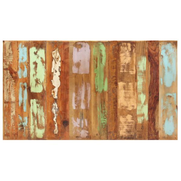 vidaXL &uacute;jrahasznos&iacute;tott t&ouml;m&ouml;r fa &eacute;tkezőasztal 160 x 80 x 76 cm