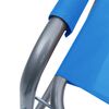 vidaXL 2 db kék acél rendezői szék