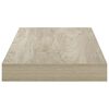 vidaXL 2 db t&ouml;lgysz&iacute;nű MDF lebegő fali polc 50 x 23 x 3,8 cm