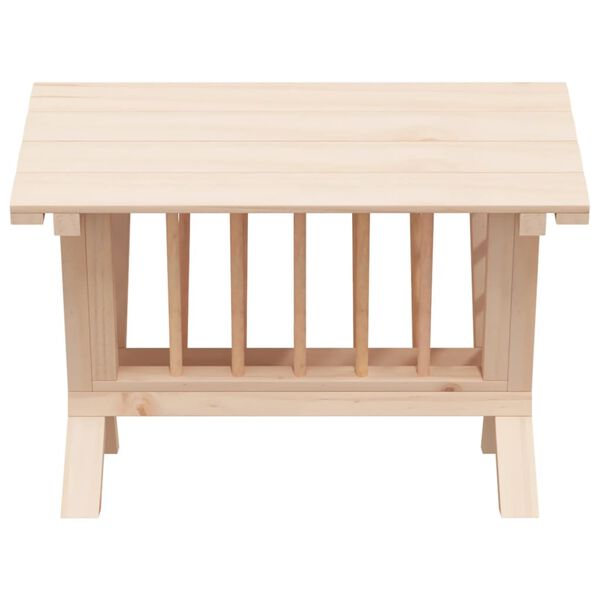 vidaXL t&ouml;m&ouml;r fenyőfa sz&eacute;naetető nyulaknak 44 x 33 x 33 cm